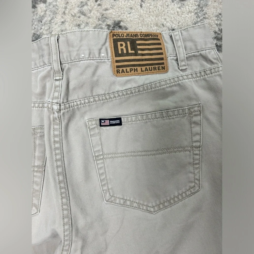Polo Ralph Lauren Tan Khaki Gray Jeans Size 12